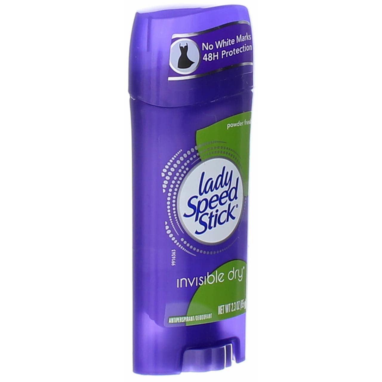 Lady Speed Stick Powder Fresh four-pack packaging signals convenience and lasting freshness.