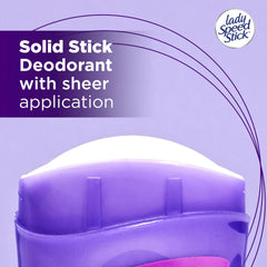 Lady Speed Stick Invisible Dry Wild Freesia stick demonstrates smooth application.