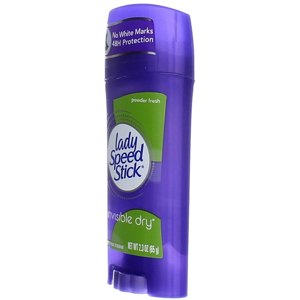 Lady Speed Stick Powder Fresh close-up reveals light scent and clean finish.