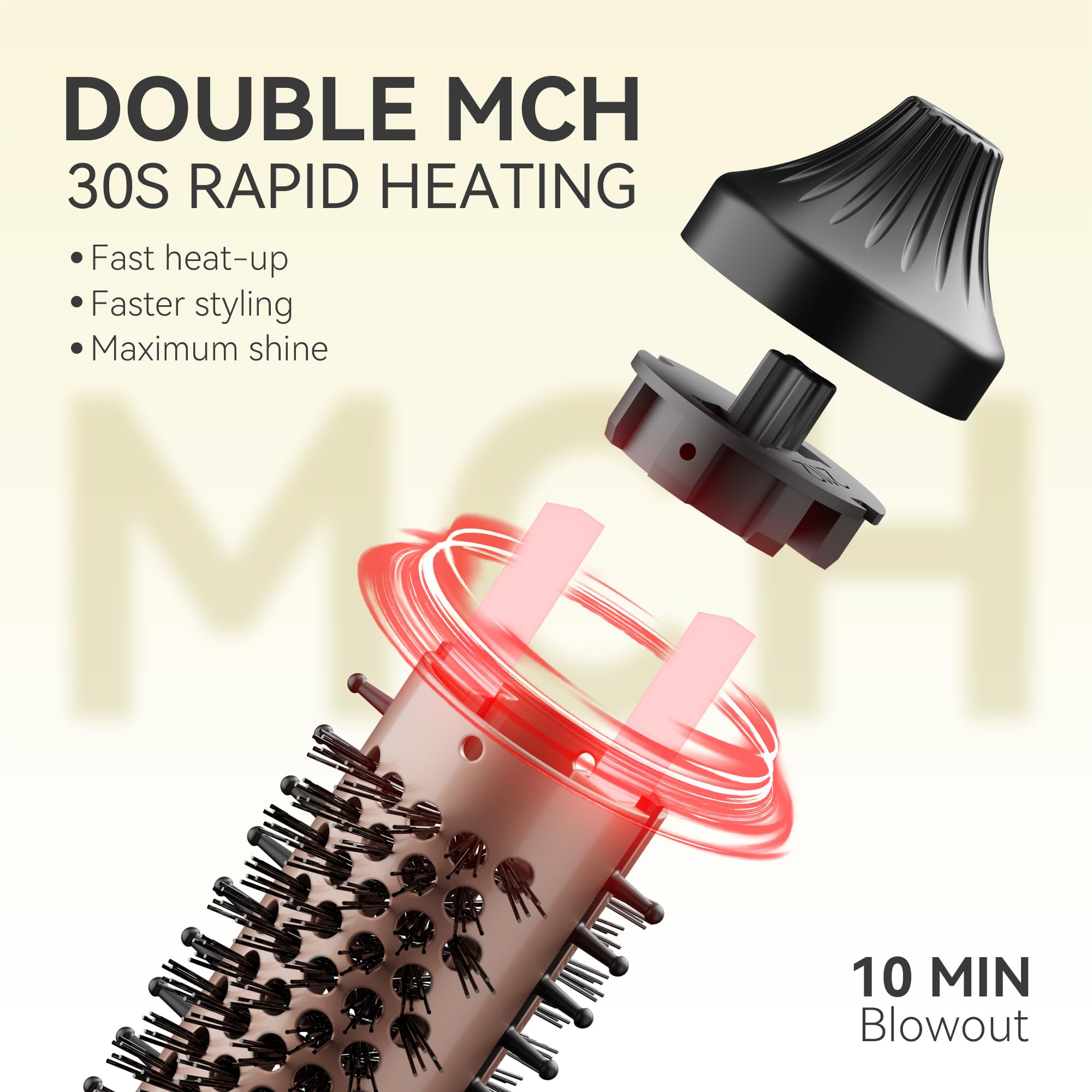 Lafesro Negative-ion technology reduces frizz and boosts shine.