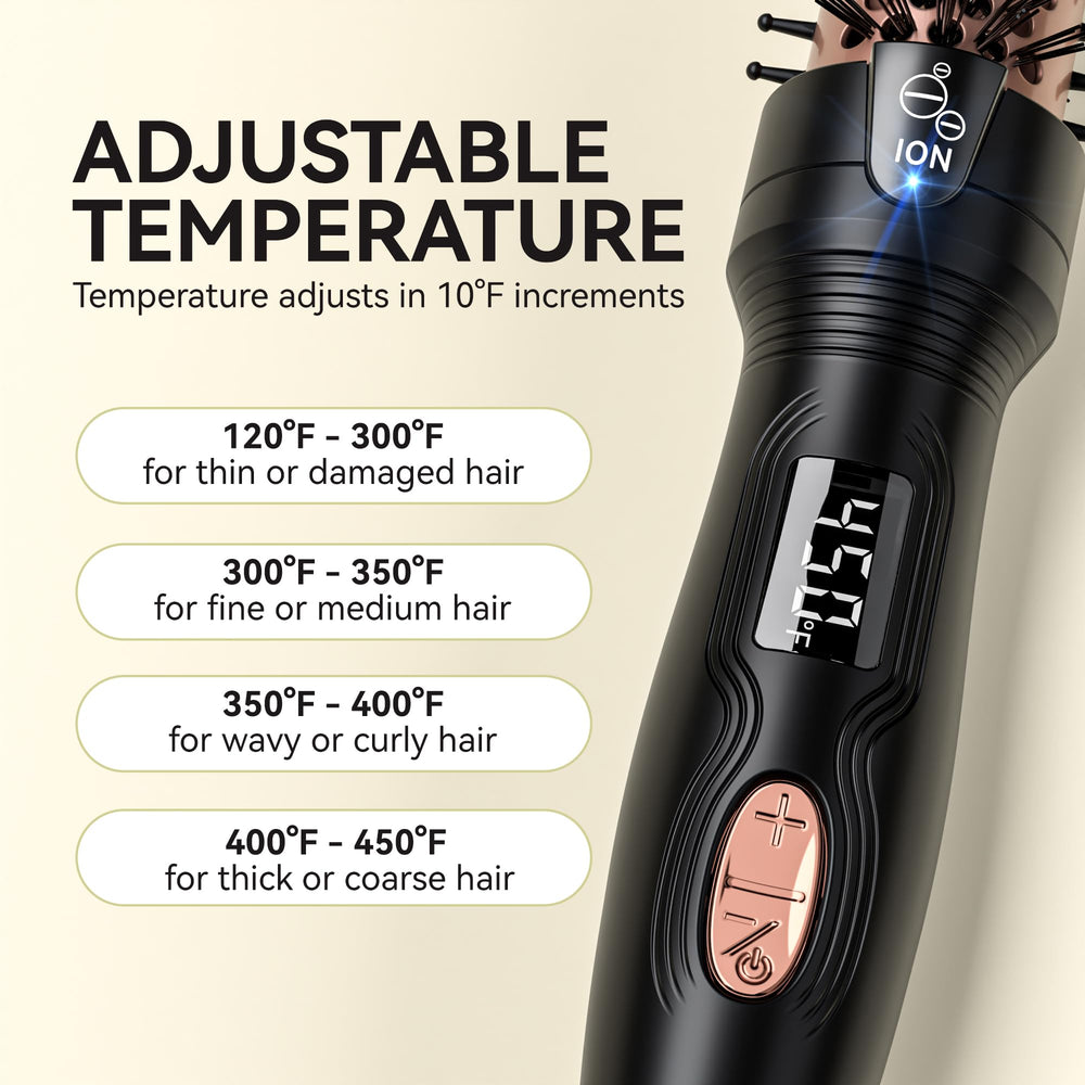 Lafesro Tourmaline ceramic-coated barrel delivers even heat for smooth curls.
