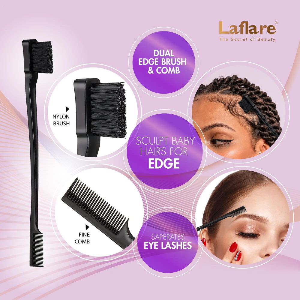 Laflare magnetic wrist band keeps tools secure during braids.