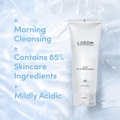 LAGOM Cellup Jelly Texture close-up shows silky texture for gentle cleansing.