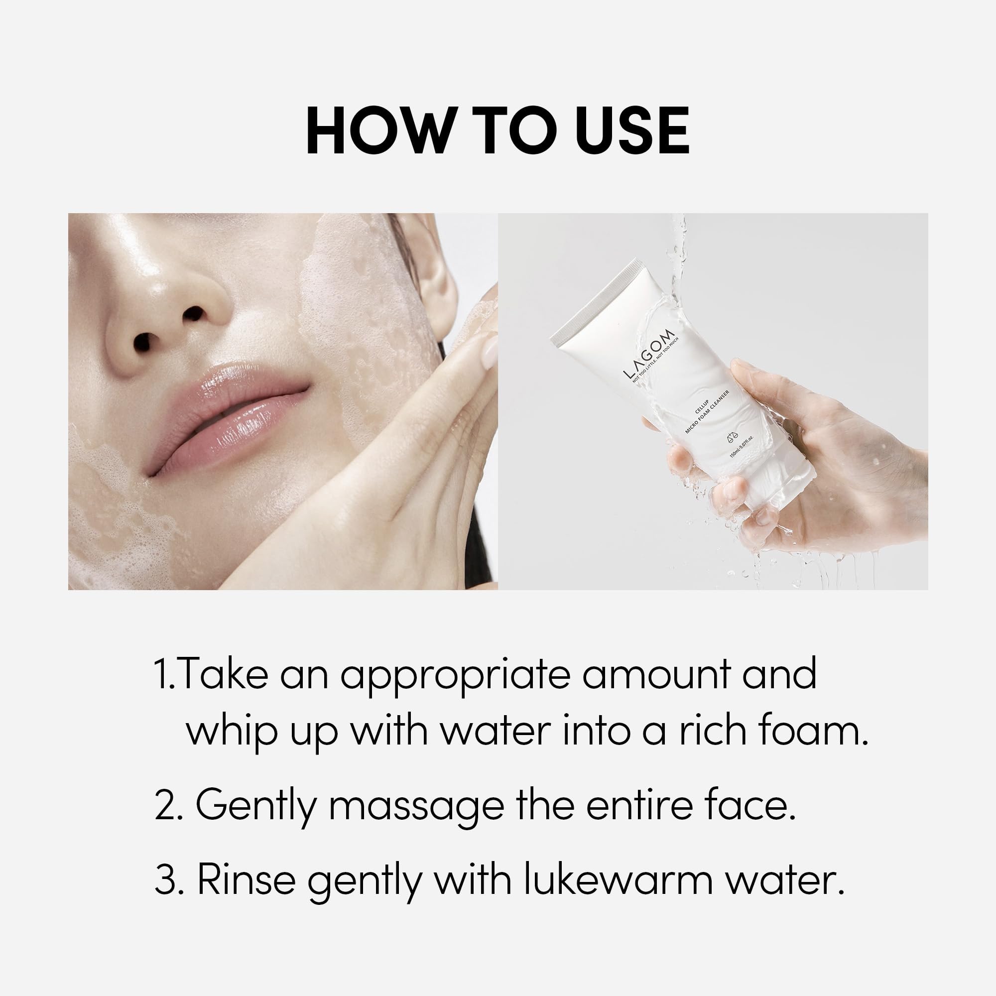 Lagom Cellup packaging and label view conveys premium skincare appeal.
