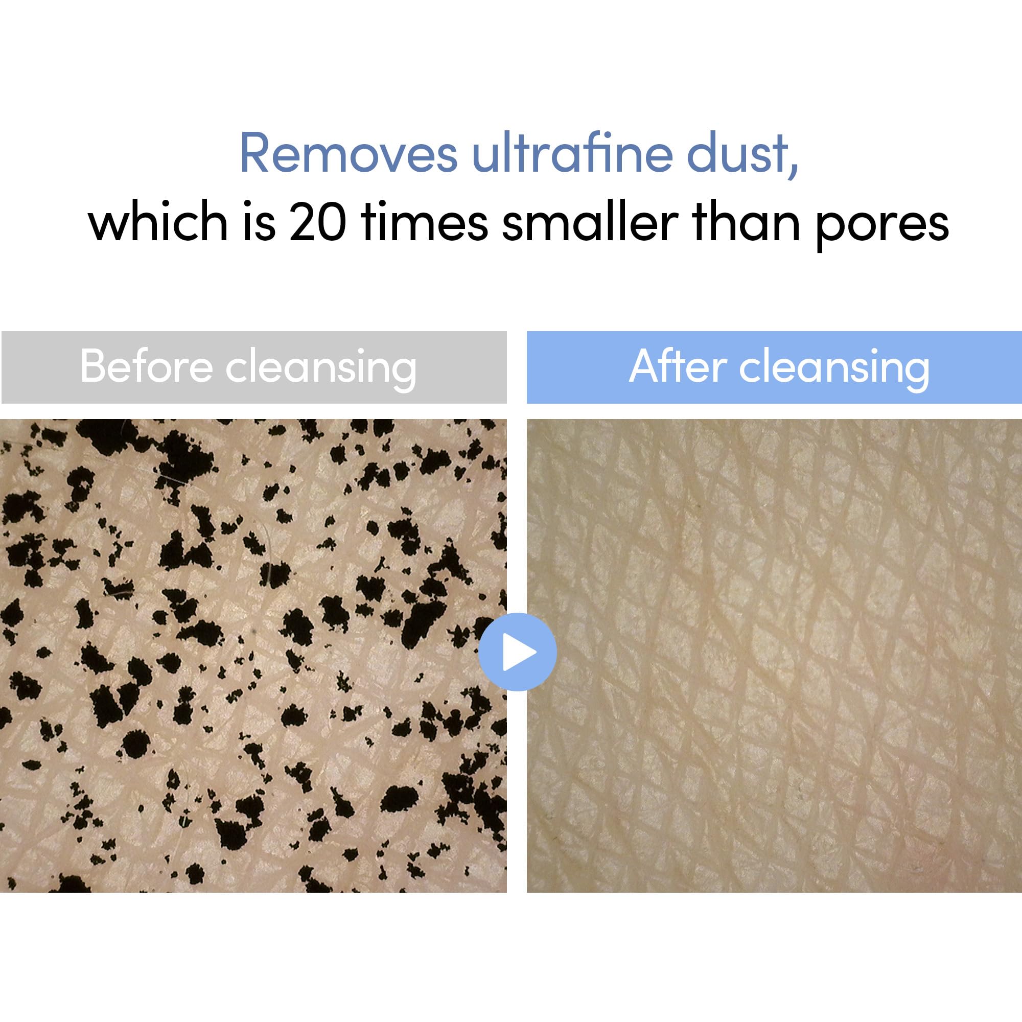Lagom Cellup tiny bubbles texture closeup emphasizes soft cleansing feel.
