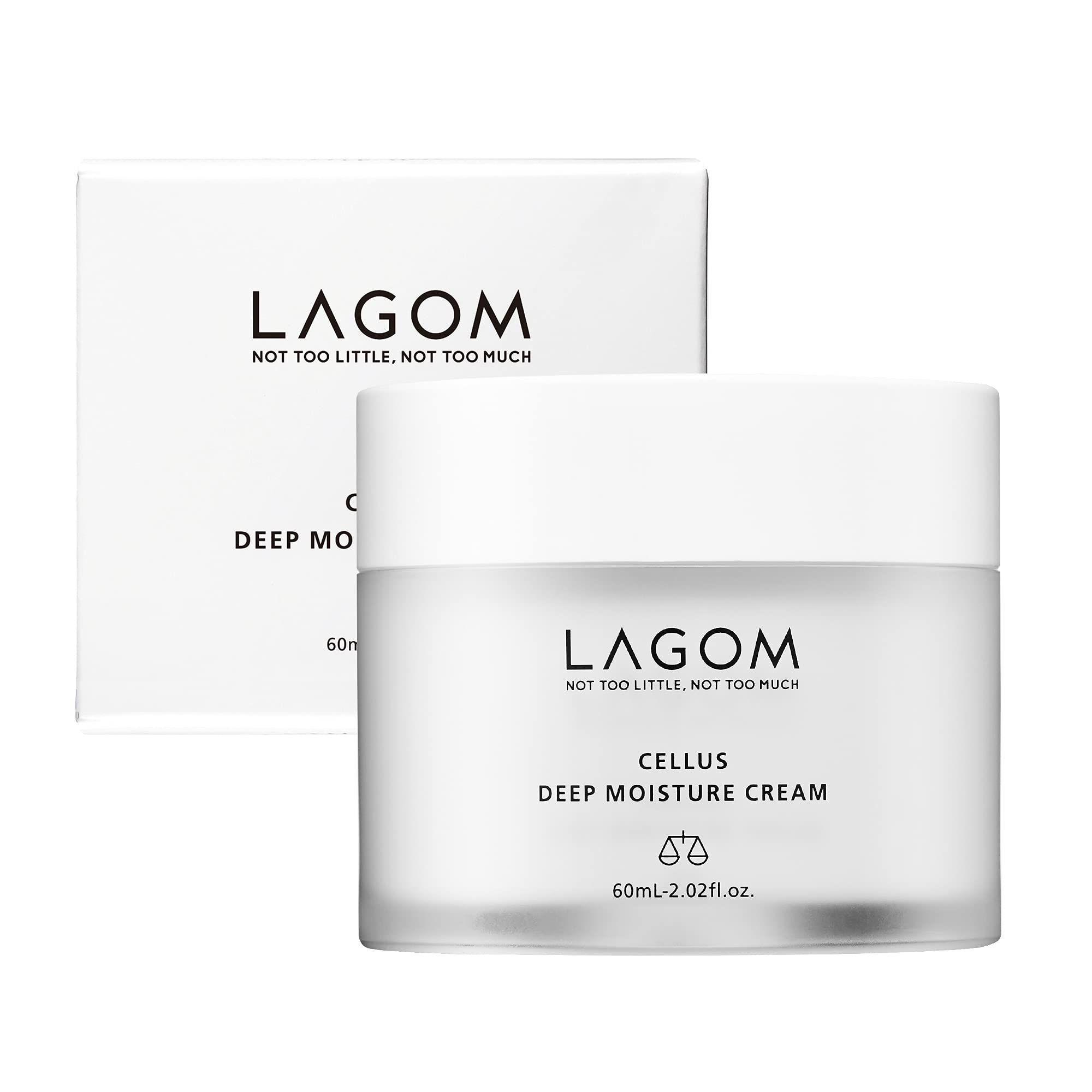 LAGOM Cellus Deep Moisture Cream bottle demonstrates long-lasting hydration