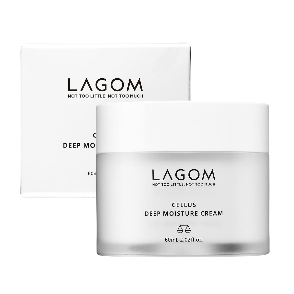 LAGOM Cellus Deep Moisture Cream bottle demonstrates long-lasting hydration