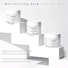 LAGOM Cellus texture close-up shows silky, fast-absorbing cream