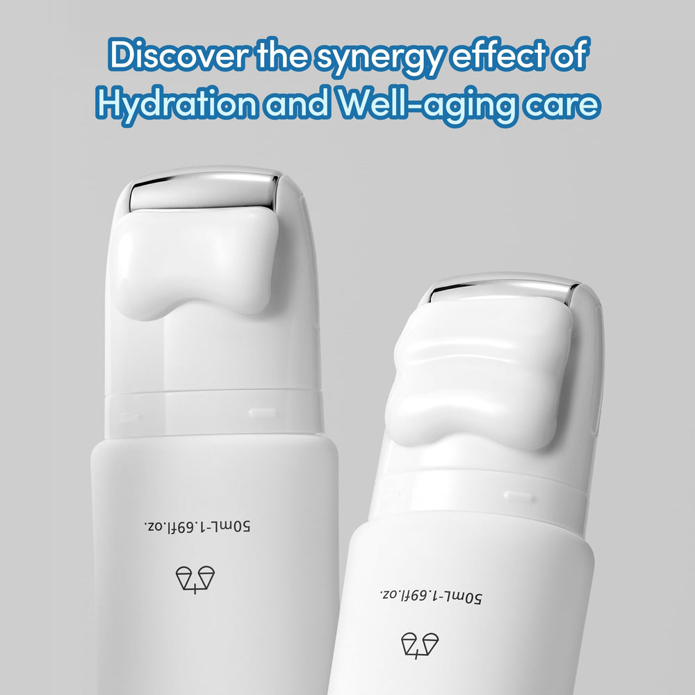 LAGOM Collagen Lifting Neck Cream jawline application emphasizes refined skin texture.