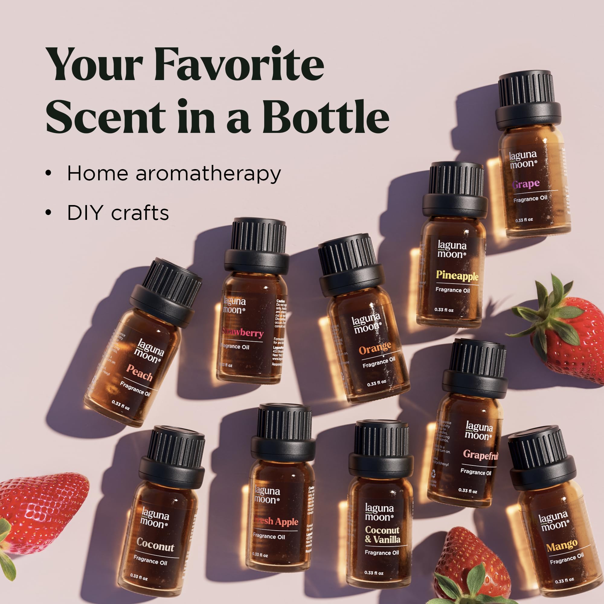 Lagunamoon amber bottle close-up protecting fragrance and preserving scent stability