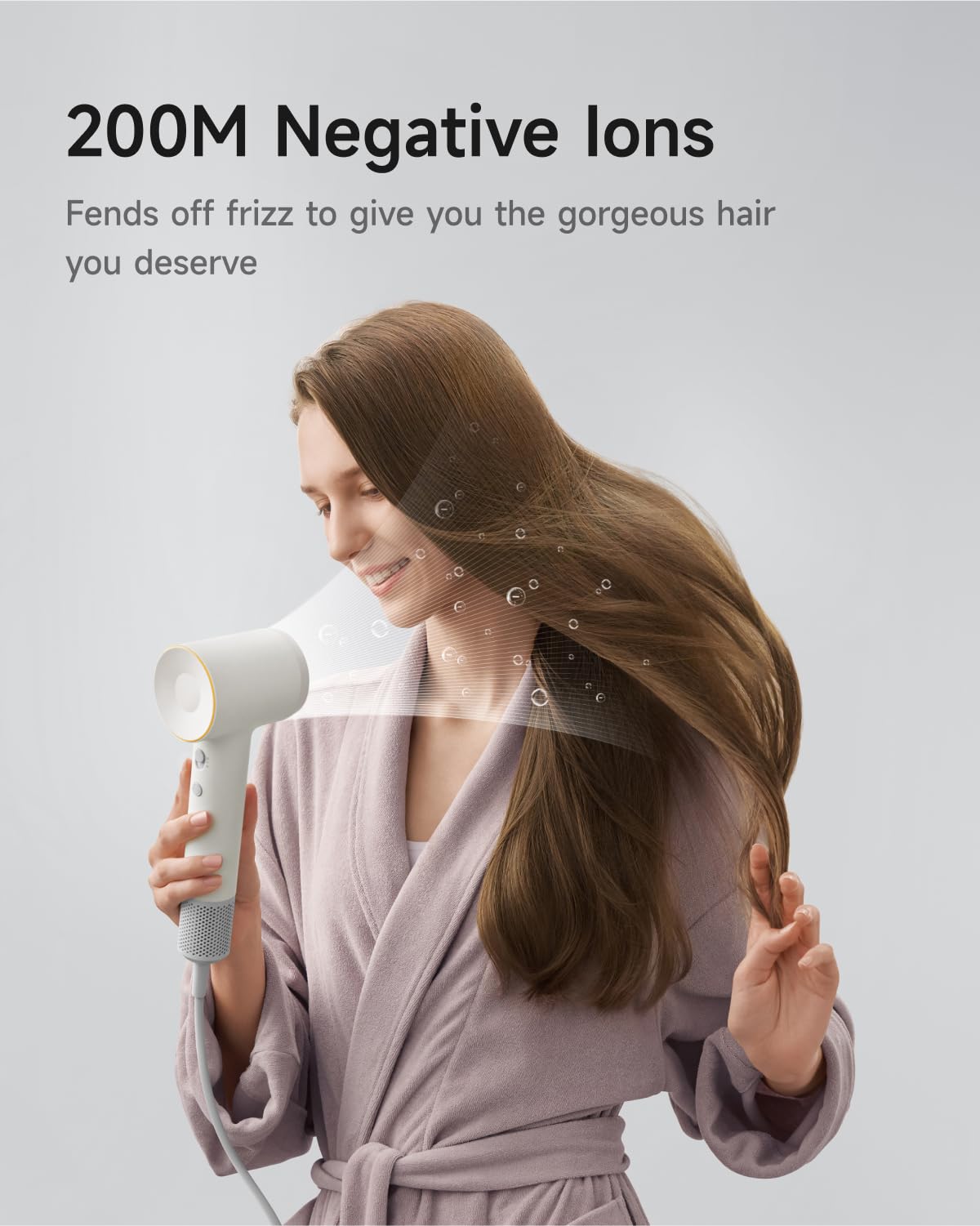 Laifen Hair Dryer SE 2 negative ions emission to reduce frizz