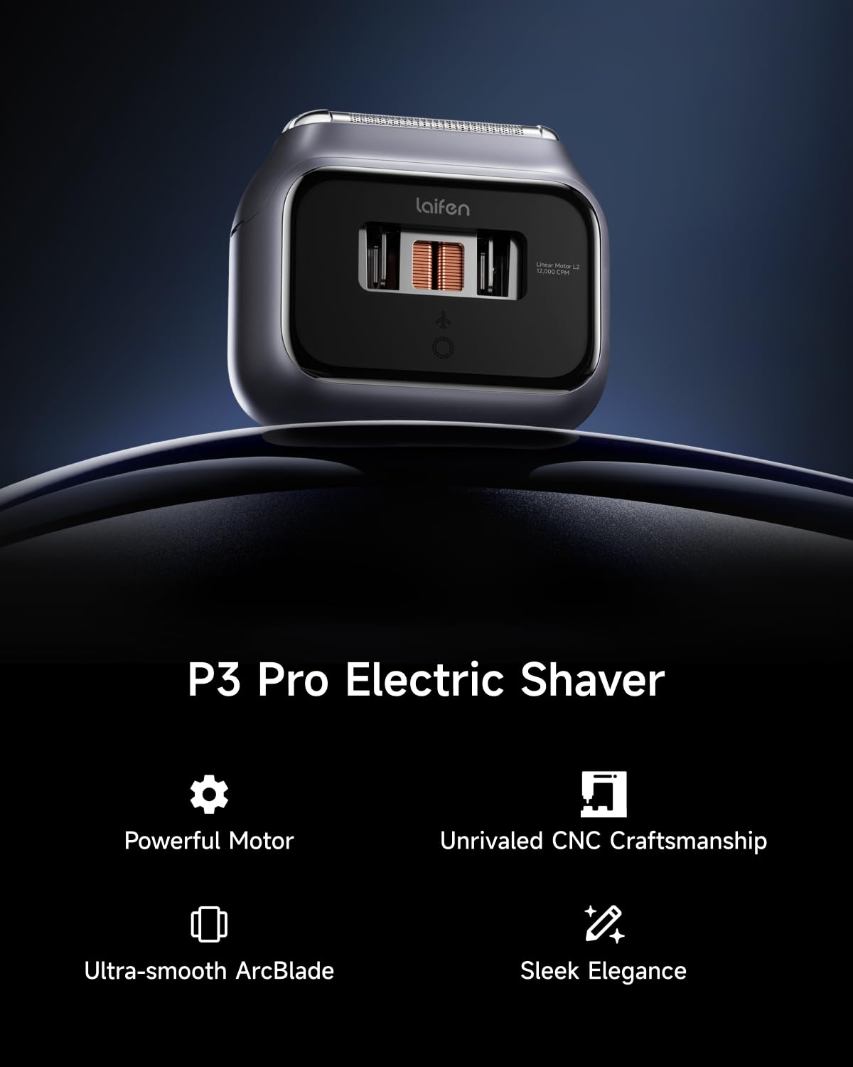 Laifen P3 Pro motor window design showcases durable aerospace craftsmanship.