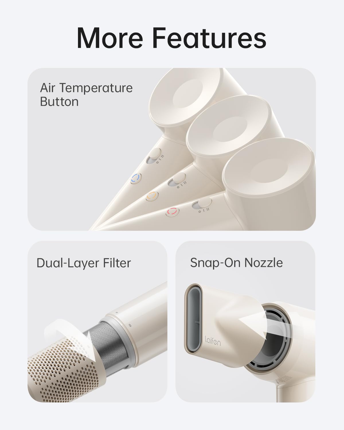 Laifen SE Lite ion generator visible for long-lasting moisture and frizz control