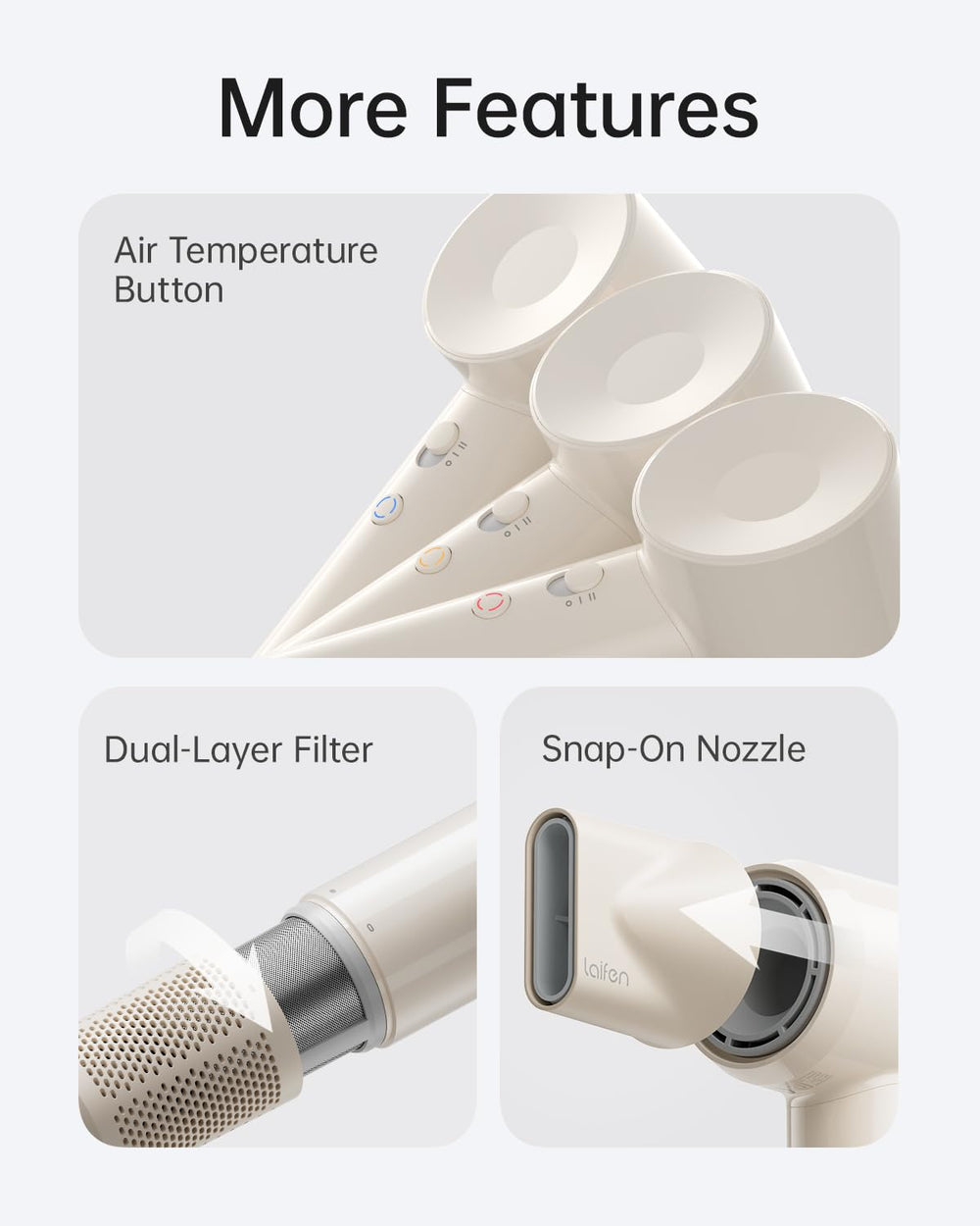Laifen SE Lite ion generator visible for long-lasting moisture and frizz control