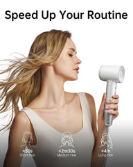 Laifen Swift wind-speed-22mps demonstrates strong airflow for quick styling.