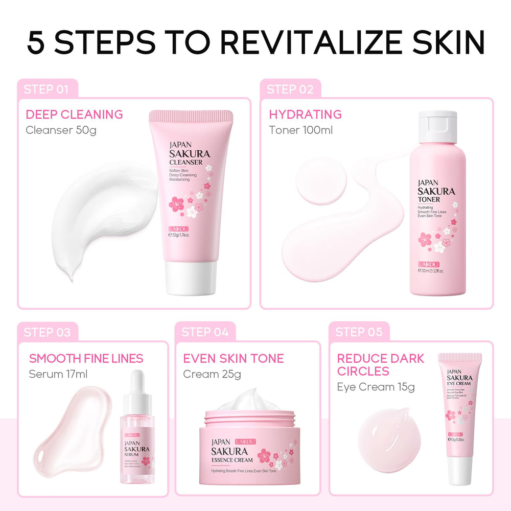 LAIKOU Sakura face cream jar delivering lasting hydration.