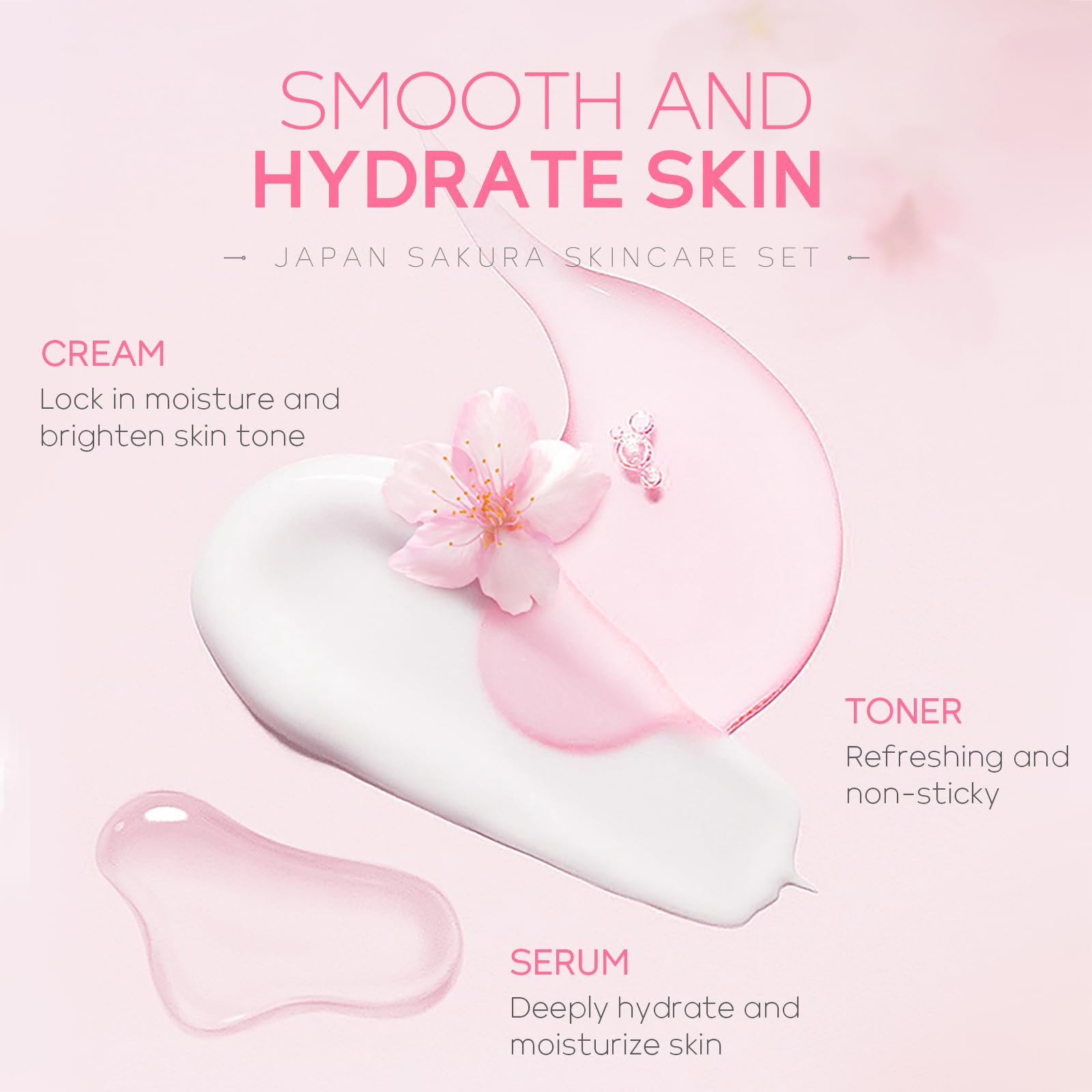 LAIKOU Sakura serum dropper bottle for daily moisture.