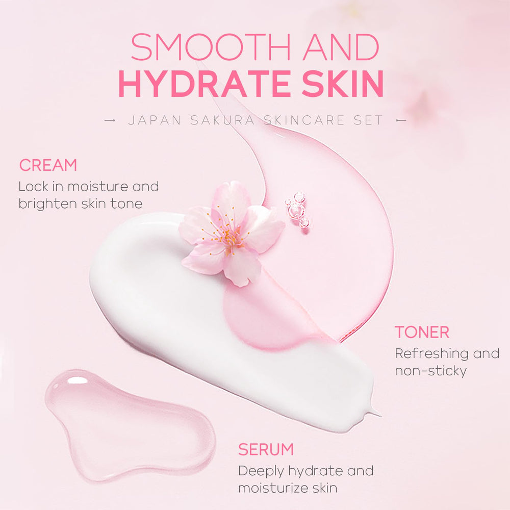 LAIKOU Sakura serum dropper bottle for daily moisture.