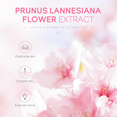 LAIKOU Sakura toner bottle showcasing hydrating skincare routine.