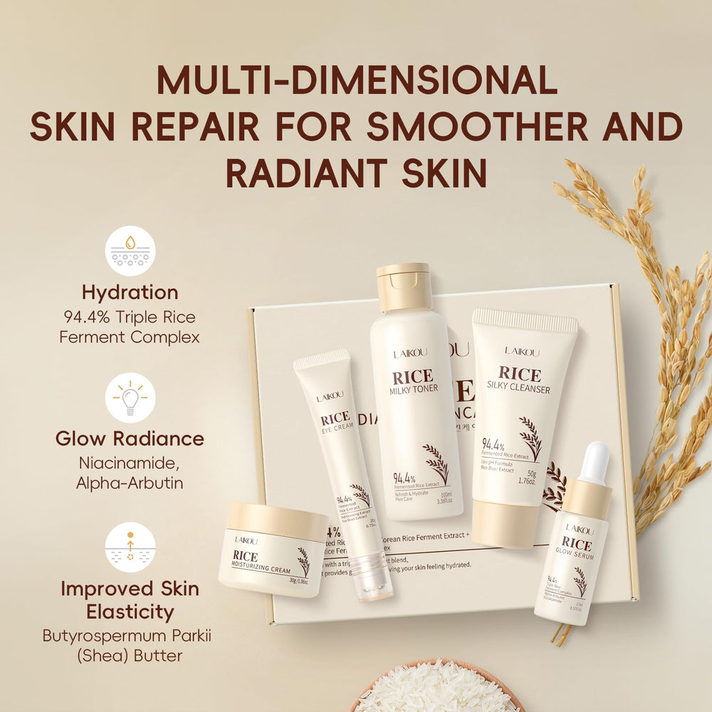 LAIKOU Rice Cleanser bottle for gentle, refreshing cleansing.