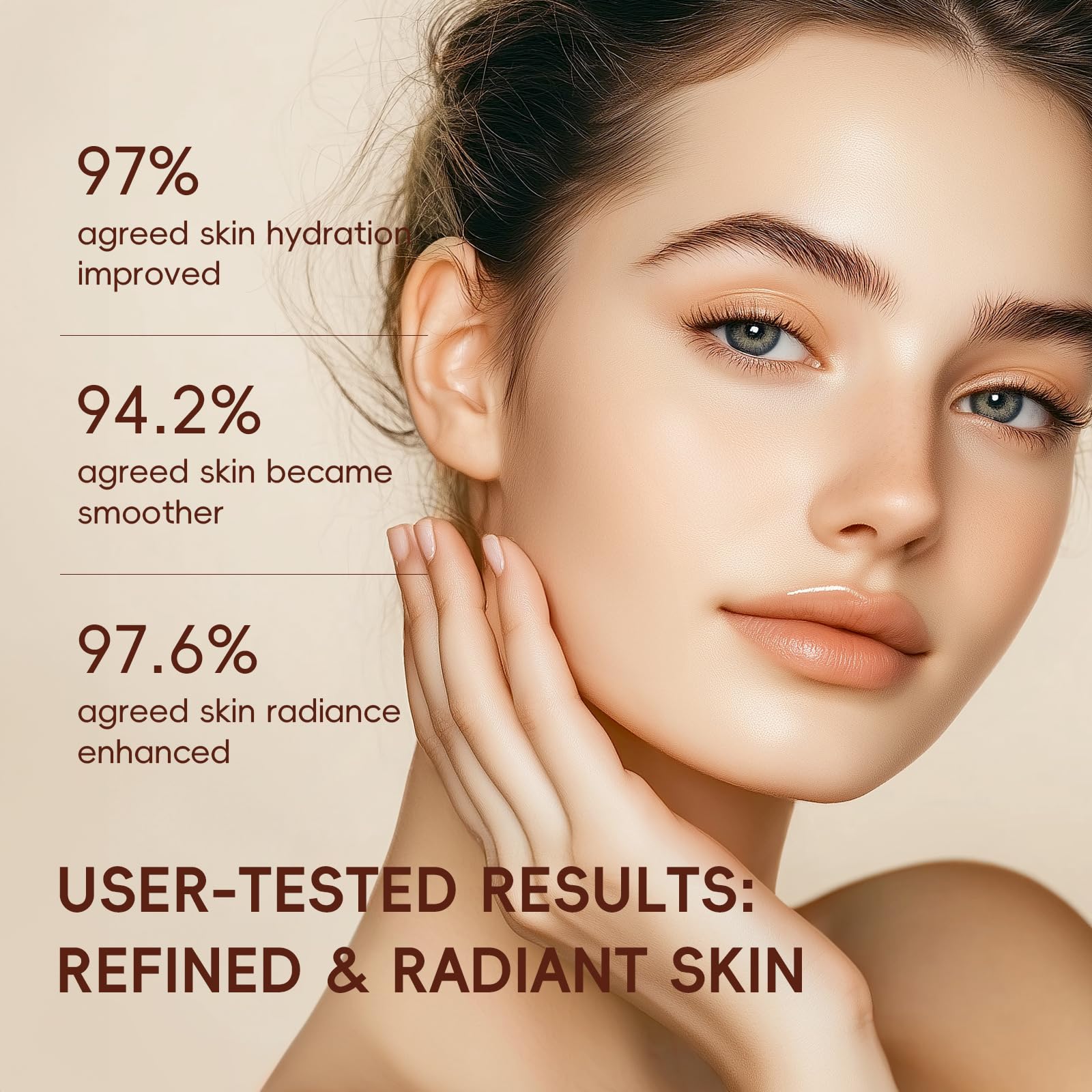LAIKOU Glow Serum bottle highlighting hydration and glow.