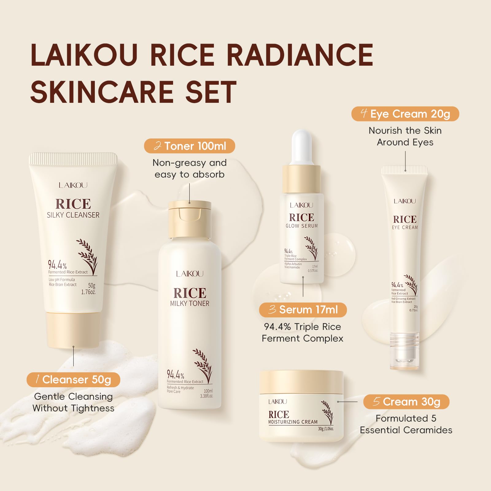 LAIKOU Travel-size pouch for on-the-go skincare.