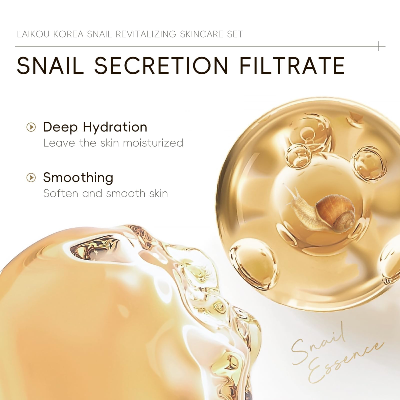 LAIKOU snail and ginseng toner promotes balanced hydration for prep
