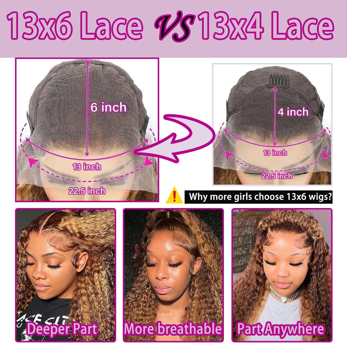 LAINSS Brazilian human hair 13x6 lace front wig offers soft natural movement