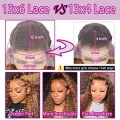 LAINSS Brazilian human hair 13x6 lace front wig offers soft natural movement