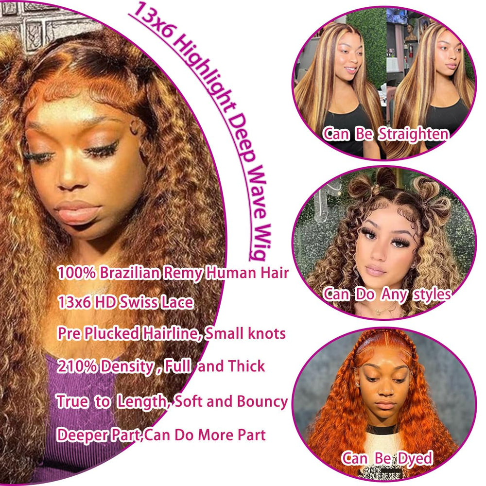 LAINSS pre-plucked natural hairline lace front for easy styling