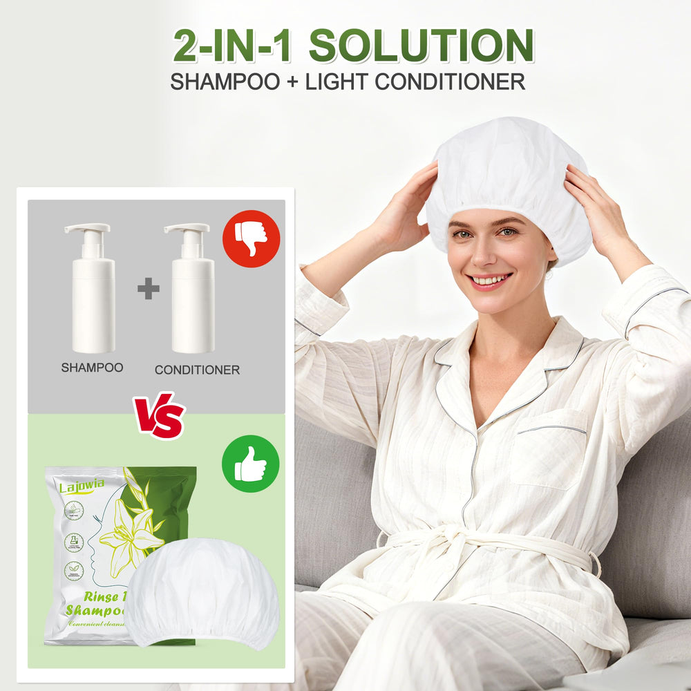 Lajowia safe and convenient bedridden-use cap, reduces movement during washing.