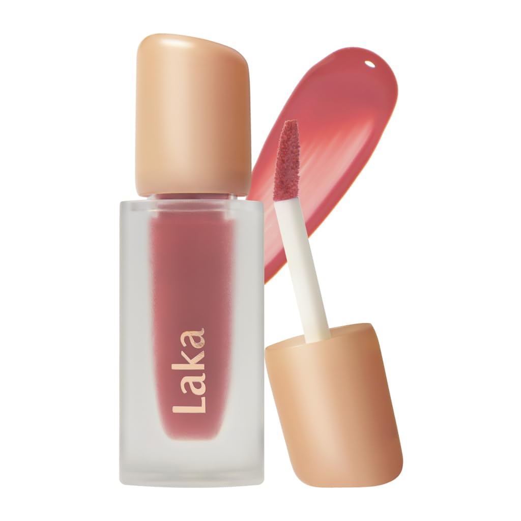 Laka Fruity Glam Tint packaging close-up highlighting premium vegan lip color for gifting