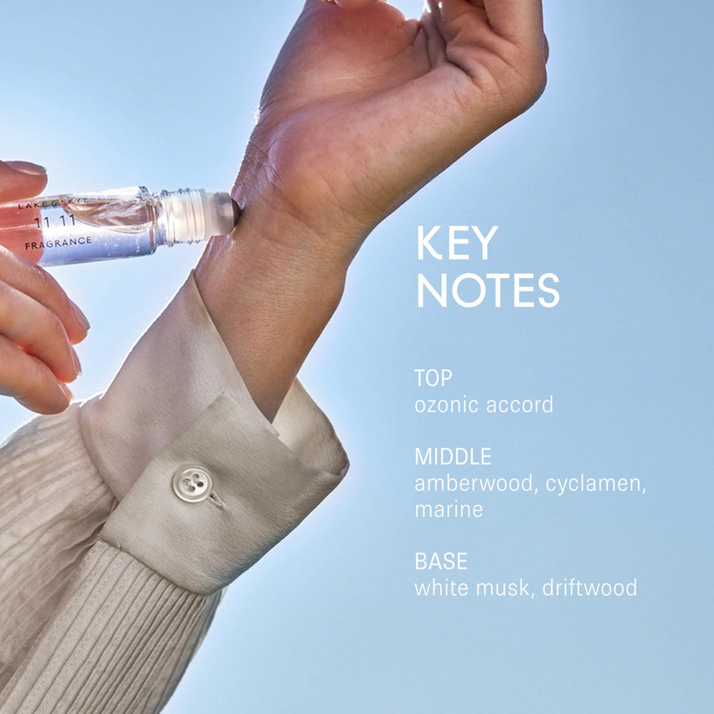 Lake & Skye 11 11 apply-on-wrist showing portable convenience