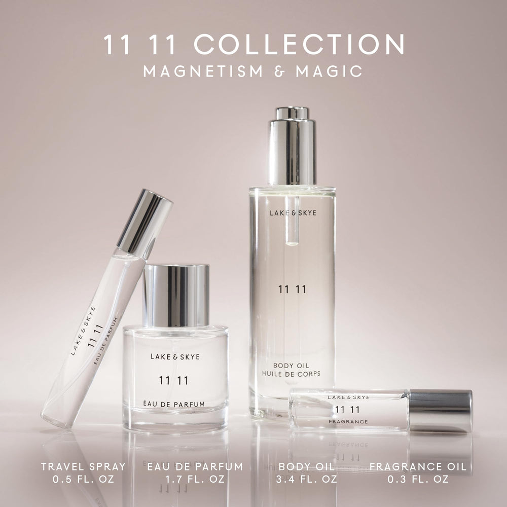 Lake & Skye 11 11 Body Oil ingredients: sweet almond oil.