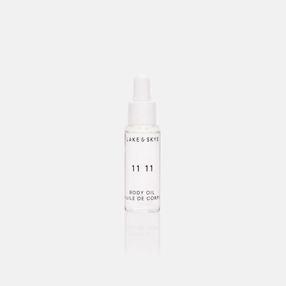Lake & Skye 11 11 mini scent notes of amberwood evoke uplift.