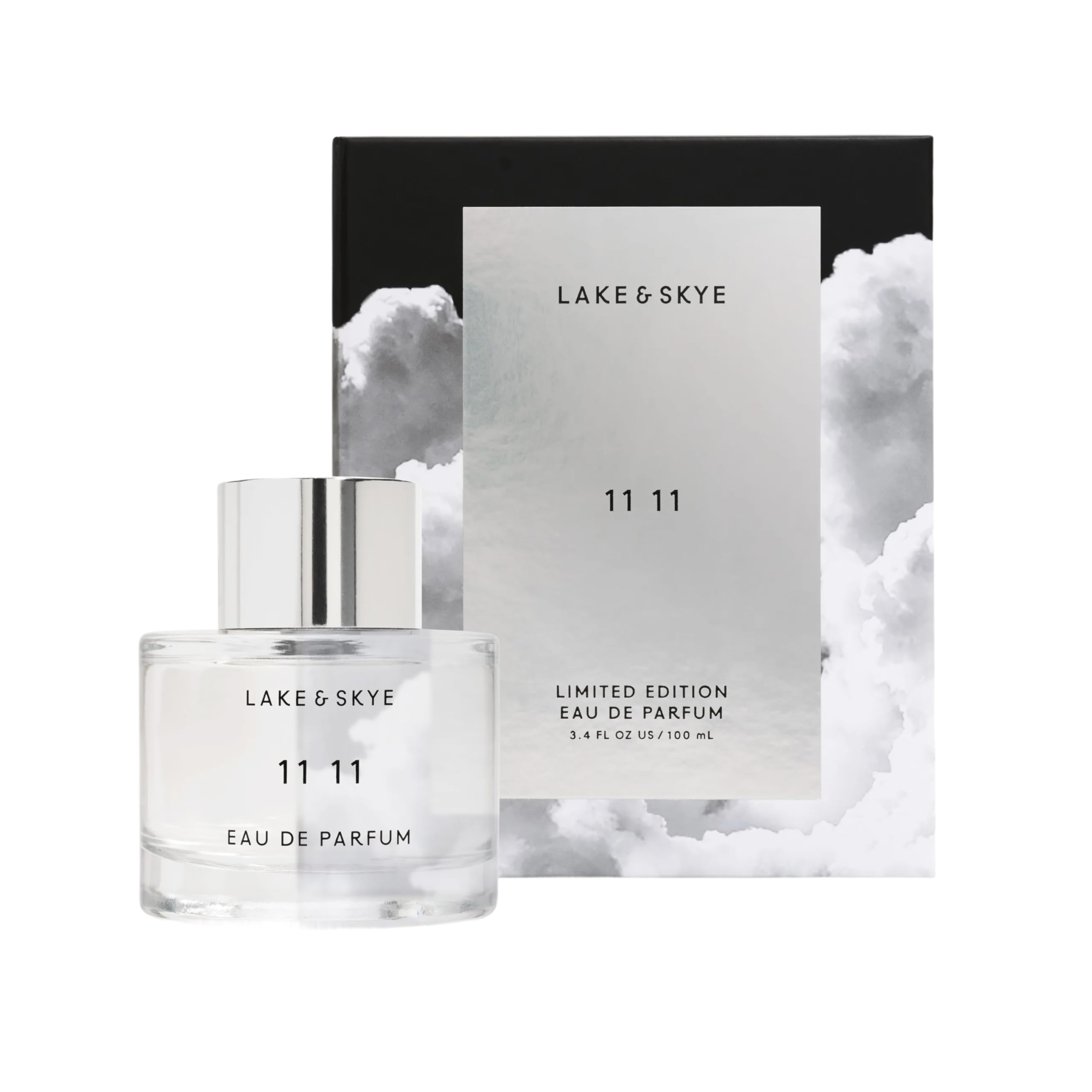 Lake & Skye 11 11 bottle pour boosts mood for daily fragrance ritual.
