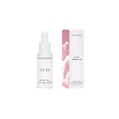 Lake & Skye 11 11 Vanilla Body Oil: botella con aroma cálido a vainilla para piel sedosa