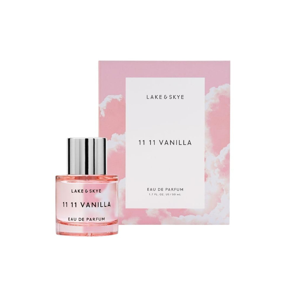 Lake & Skye 11 11 Vanilla EDP bottle glows with long-lasting warmth for daily wear.