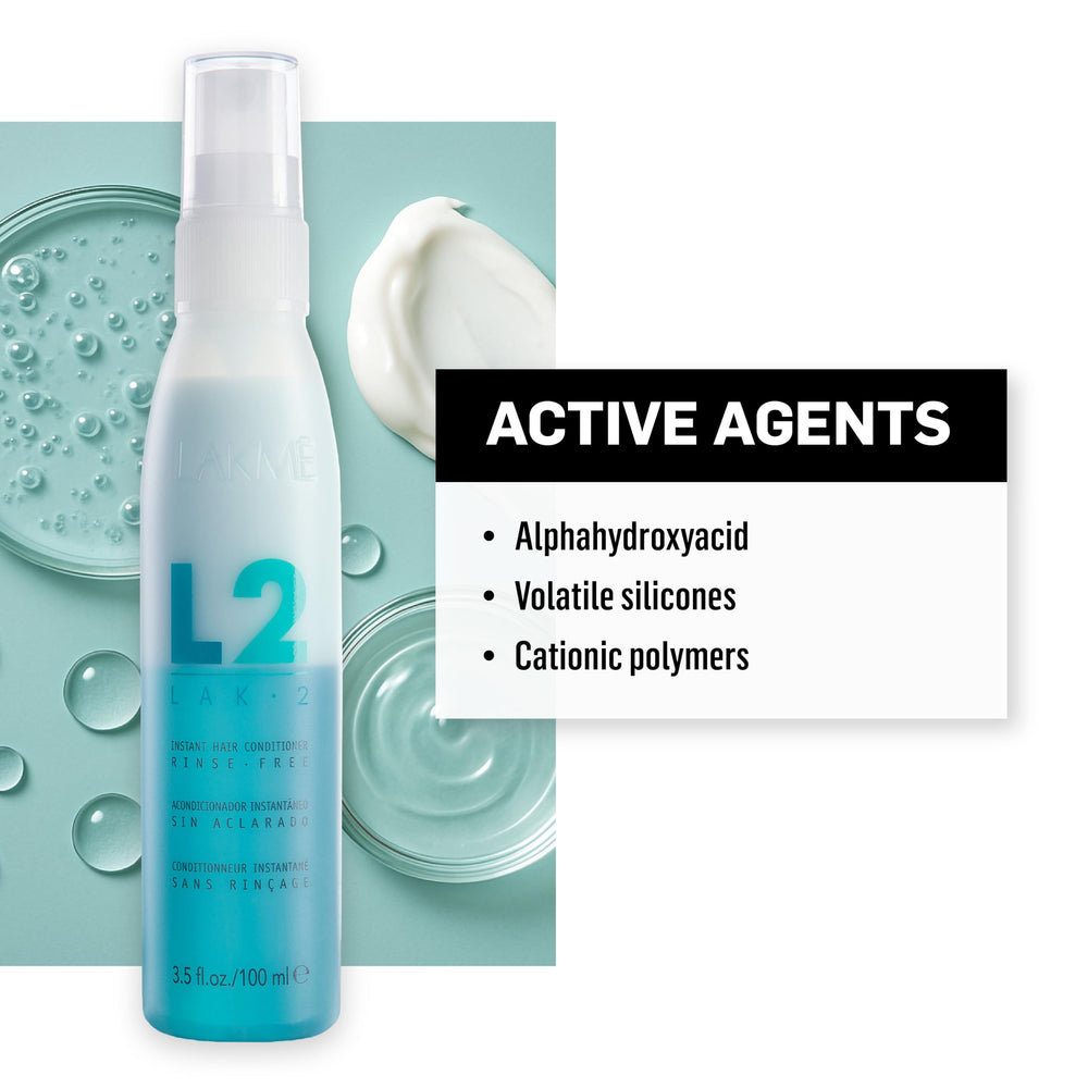 LAKMÉ L2 Bi Phase Conditioner gives hair a healthy shine.