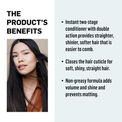 LAKMÉ L2 Bi Phase Conditioner spray application eases detangling.