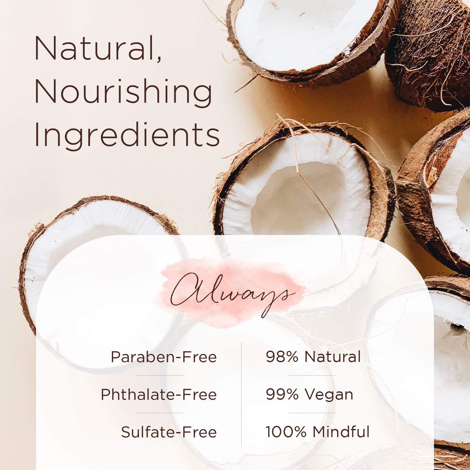 LaLicious Sugar Coconut Sugar Scrub ingredients label highlights paraben-free formula.
