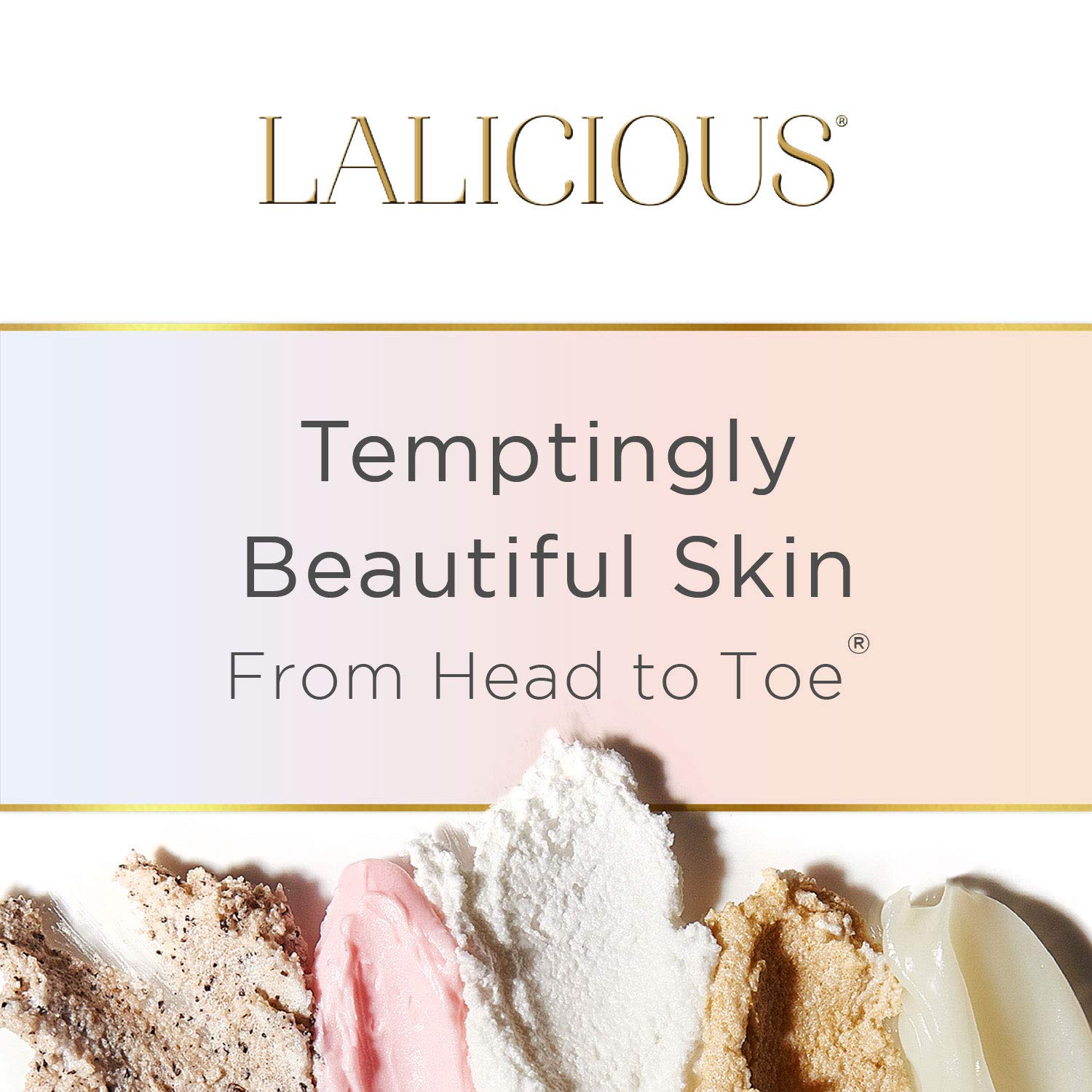 LaLicious Sugar Coconut Sugar Scrub packaging displayed as gift-ready spa at home.