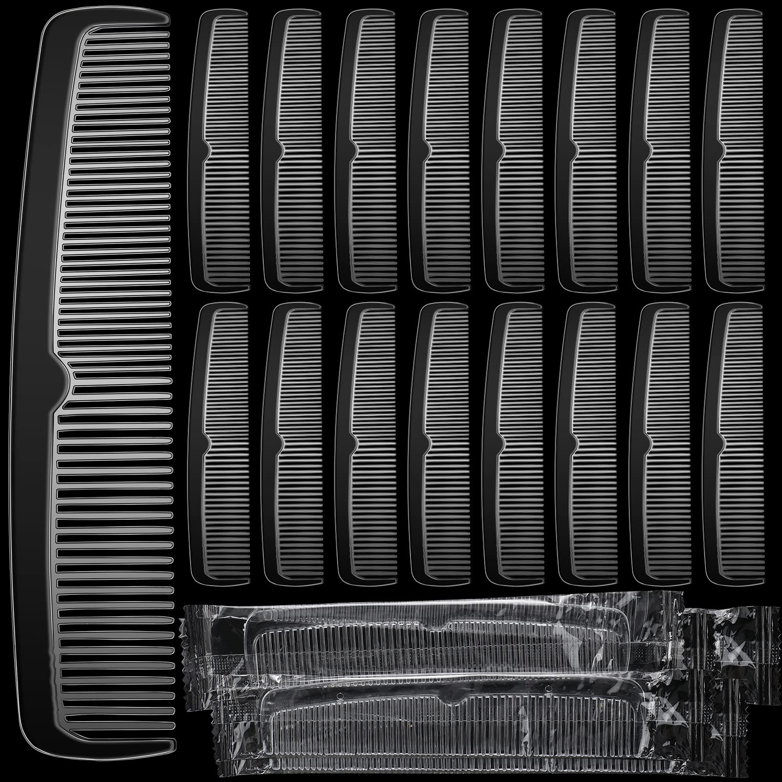 Lallisa individually wrapped combs collection for clean, on-the-go grooming.