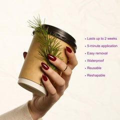 LAMIMOSA soft gel nails with glossy UV seal for durable wear.