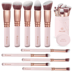 Lamora Kabuki foundation brush for smooth, streak-free base application.