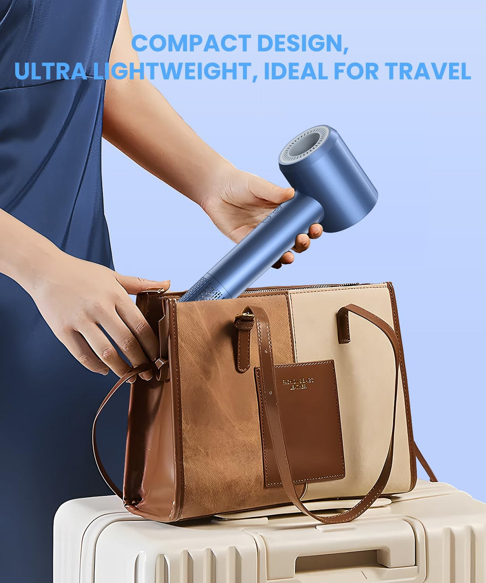LAMPICK hair dryer magnetic attachments diffusers nozzle demonstrating snap-on versatility.
