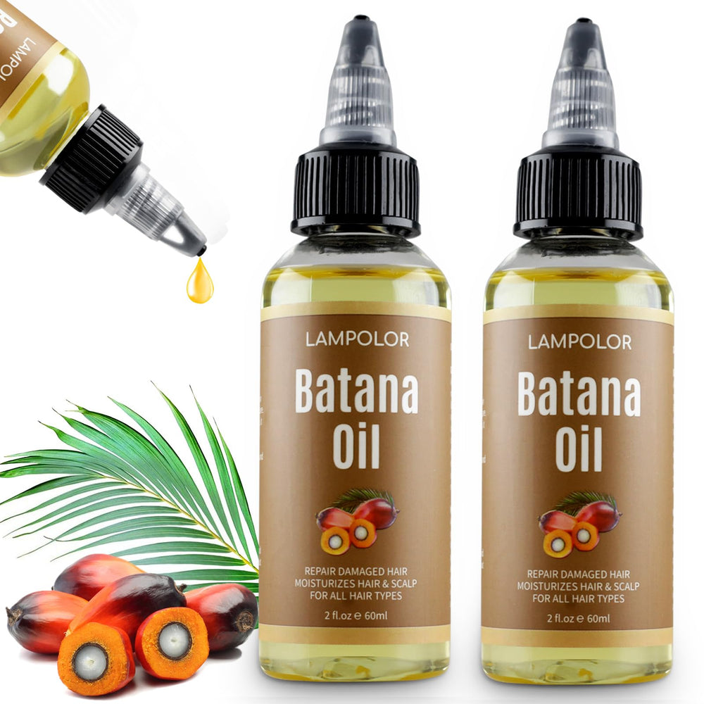 Lampolar RAW Batana Oil bottle shows pure Honduran oil for healthier hair growth.