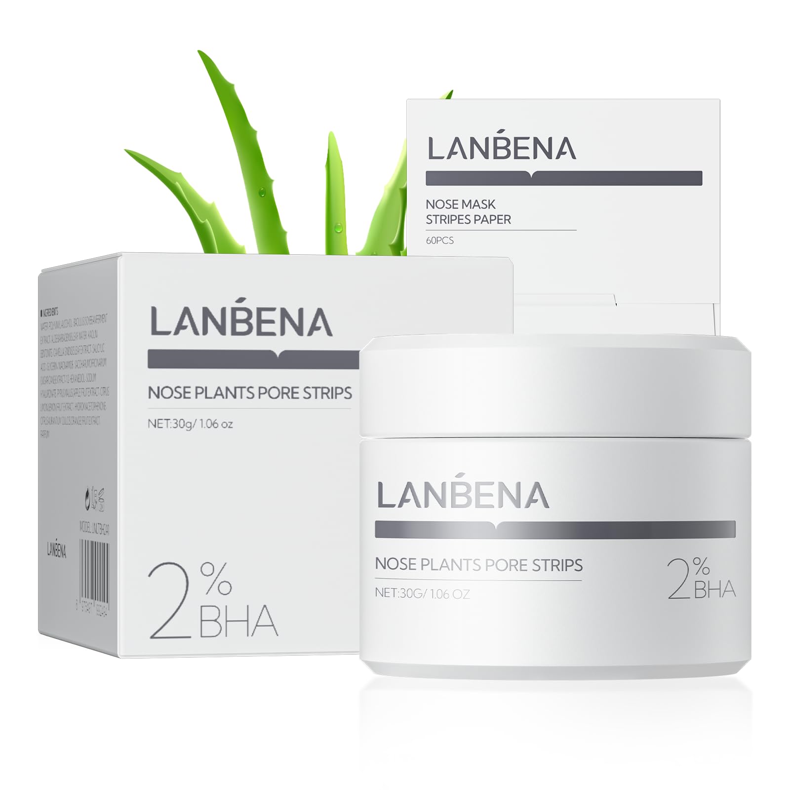 LANBENA 2.0 blackhead remover box shows eco packaging for convenient reuse and savings.