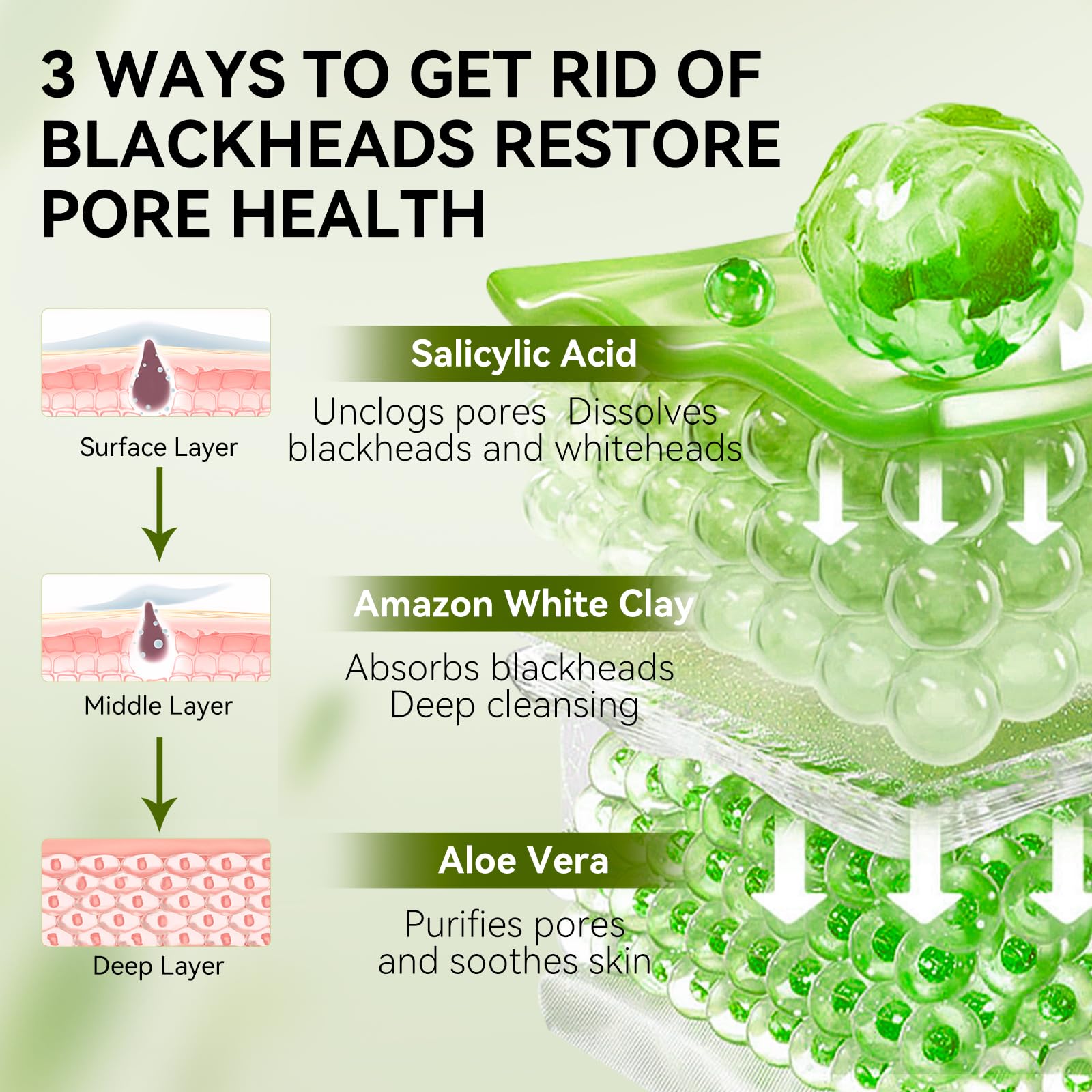 LANBENA 2.0 quick removal process demonstrates 8-15 minute pore clearing.