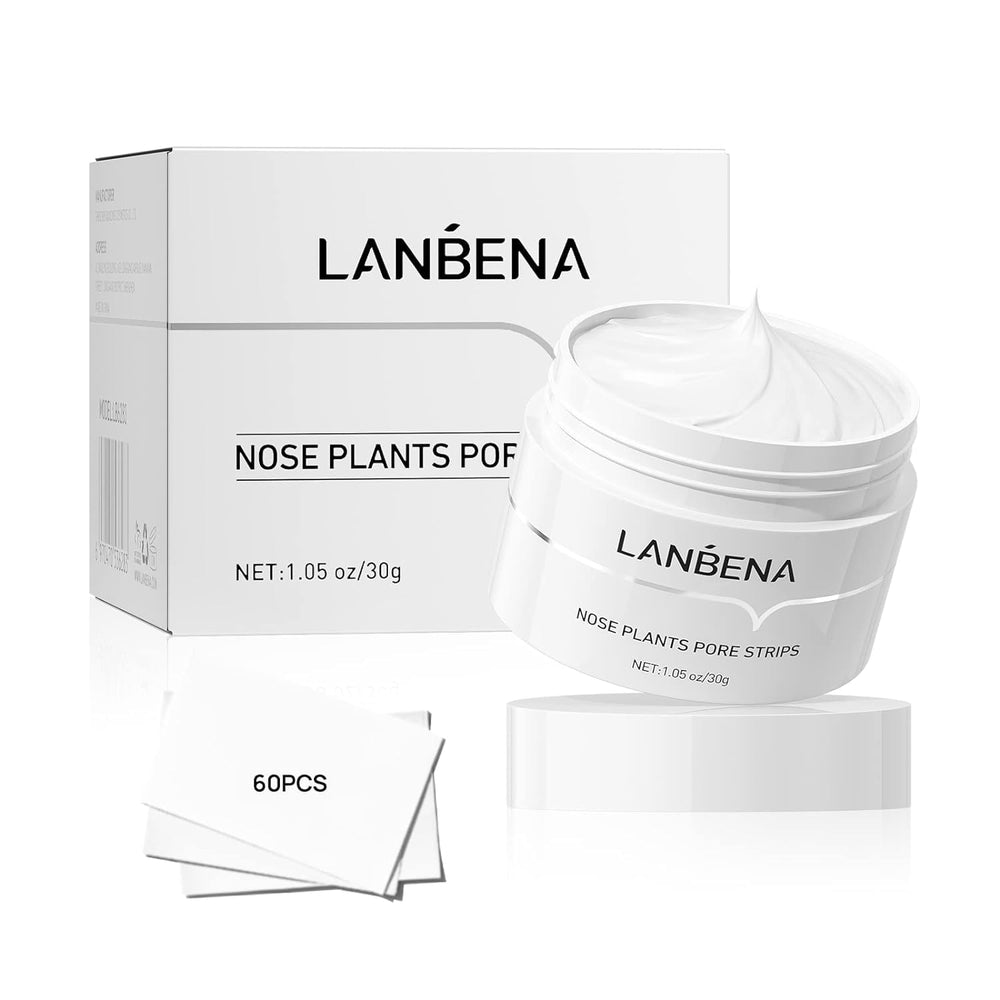 LANBENA blackhead remover mask application on skin for clear pores.